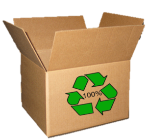 Box with 100% Recycled Content